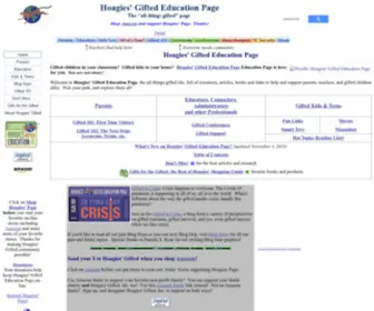 Hoagiesgifted.org(Giftedness) Screenshot