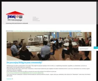 Hoahomepage.com(Connecting HOA special interests nationwide) Screenshot