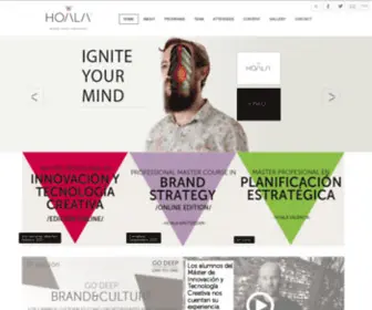 Hoala.es(Inspiring Creative Professionals. Formación especializada en publicidad) Screenshot