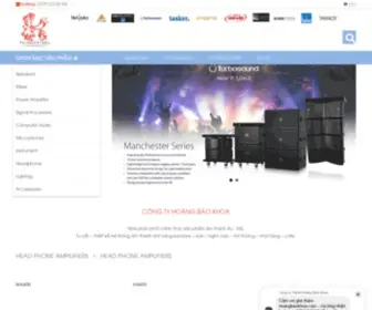 Hoangbaokhoa.com(Công Ty HOÀNG BẢO KHOA là nhà phân phối chính thức sản phẩm âm thanh Âu) Screenshot
