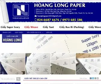 Hoanglongpaper.com.vn(Hoanglongpaper) Screenshot