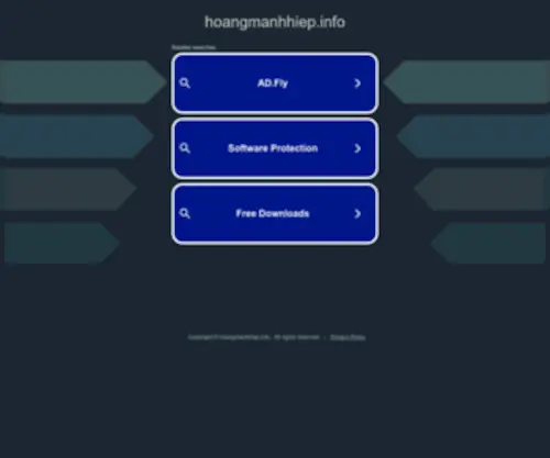 Hoangmanhhiep.info(Hoang Manh Hiep) Screenshot