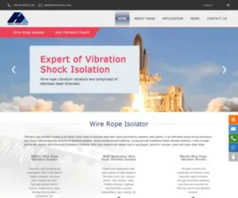 Hoanisolator.com(Wire Rope Vibration Isolator) Screenshot