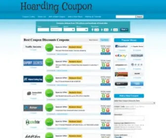 Hoardingcoupon.com(Best Coupon Discounts Coupons) Screenshot
