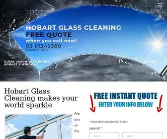 Hobartglasscleaning.com.au(The best Hobart window cleaners) Screenshot