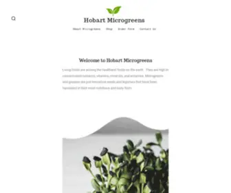 Hobartmicrogreens.com.au(Hobart Microgreens) Screenshot