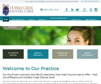 Hobblecreekdentalcare.com(Dentist in Springville) Screenshot