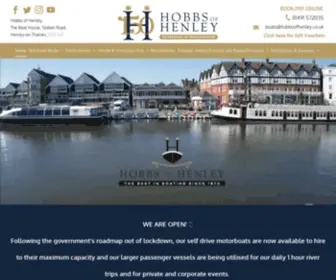 Hobbsofhenley.com(River cruises & boat hire on the Thames) Screenshot