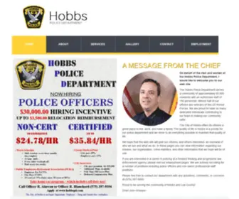 Hobbspd.com(Hobbs Police Department) Screenshot