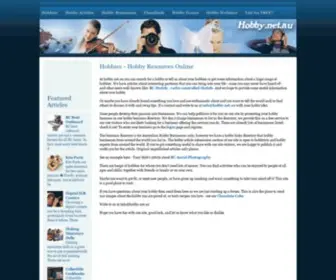 Hobby.net.au(Hobby Resources Online) Screenshot