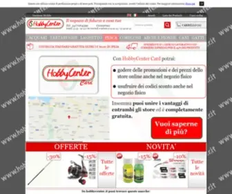 Hobbycenter.it(Negozio dove puoi acquistare attrezzatura per la pesca come canne da pesca) Screenshot