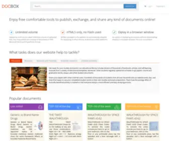 Hobbydocbox.com(Enjoy free comfortable tools to publish) Screenshot