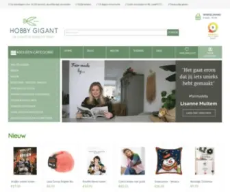 Hobbygigant.nl(Haken, Breien, Borduren, Kleuren en Hobby) Screenshot