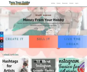 Hobbyintobusiness.com(Turn Your Hobby Into A Business) Screenshot