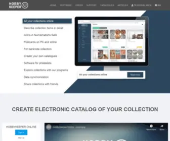 Hobbykeeper.com(Software specifically for collectors) Screenshot