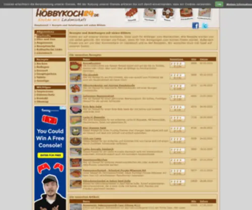Hobbykoch24.de(Kochen mit Leidenschaft) Screenshot