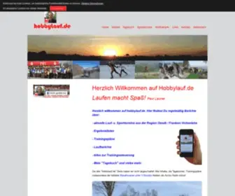 Hobbylauf.de(Herzlich Willkommen auf) Screenshot