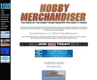 Hobbymerchandiser.com(Hobby Merchandiser) Screenshot