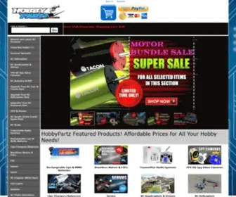 Hobbypartz.com(Lowest Price for Arduino/RC Hobby Parts) Screenshot