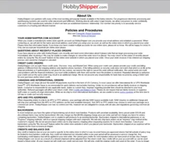 Hobbyshipper.com(About Us) Screenshot