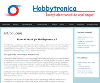 Hobbytronica.ro(Învaţă electronică de unul singur) Screenshot