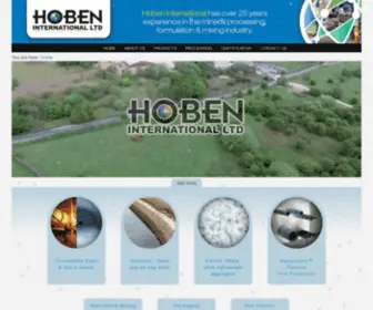 Hoben.co.uk(Hoben International) Screenshot