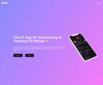 Hobiapp.com(#1 TV Shows Tracker) Screenshot