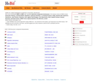 Hobid.com(OEM Electronic Component RFQ) Screenshot