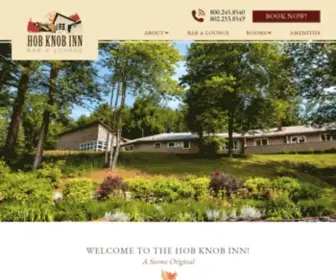 Hobknobinn.com(Stowe Vermont Inns) Screenshot