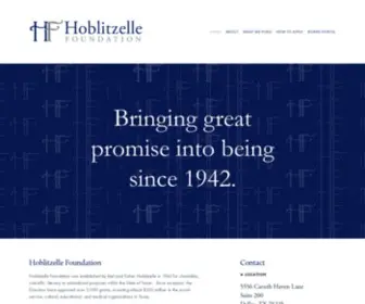 Hoblitzelle.org(Hoblitzelle Foundation) Screenshot