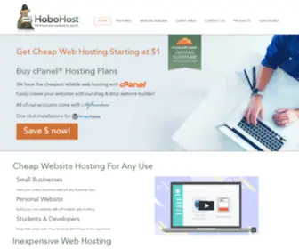 Hobohost.com(Cheap Web Hosting Starting at Only $1) Screenshot