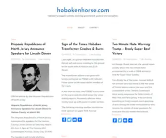Hobokenhorse.com(Hoboken's biggest website covering government) Screenshot