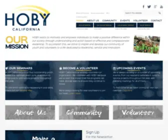 Hobyca.org(HOBY California) Screenshot