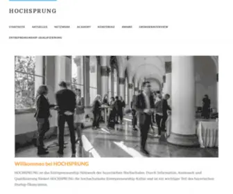 Hoch-Sprung.de(Das Entrepreneurship) Screenshot