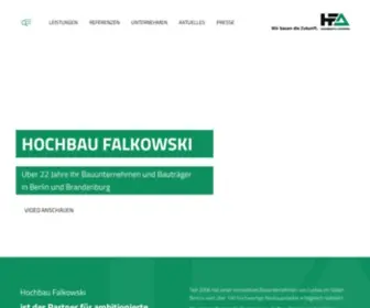 Hochbau-Falkowski.de(Bauunternehmen in Berlin & Brandenburg) Screenshot