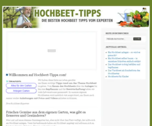 Hochbeet-Tipps.com(Bei uns erfahren Sie alles rund um Hochbeete) Screenshot