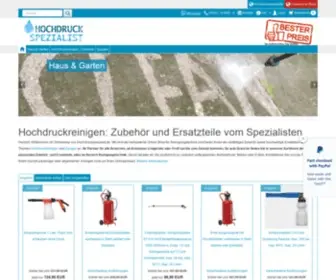 Hochdruckspezialist.de(Zubehör & Ersatzteile für SB) Screenshot