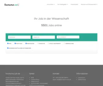Hochschul-Job.de(Jobs Suchen in Wissenschaft und Forschung) Screenshot