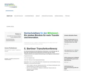Hochschulallianz.de(Hochschulallianz) Screenshot