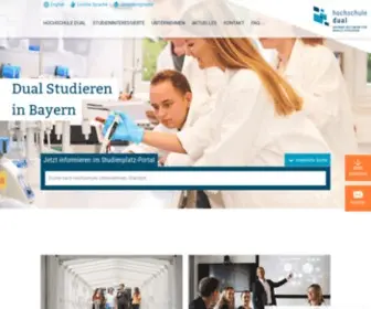 Hochschule-Dual.de(Duales Studium in Bayern) Screenshot