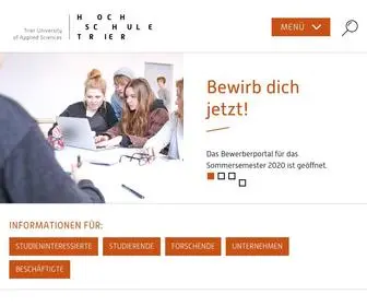 Hochschule-Trier.de(Hochschule Trier) Screenshot