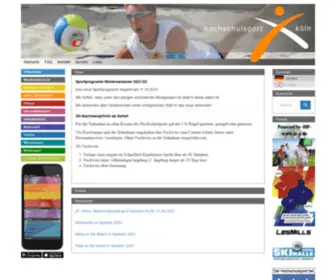 Hochschulsport-Koeln.de(News) Screenshot