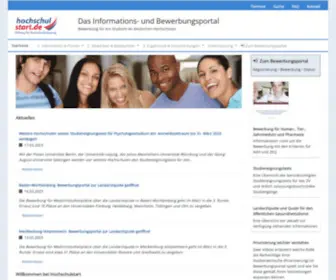 Hochschulstart.de(Bewerbung zum Studium in Deutschland) Screenshot