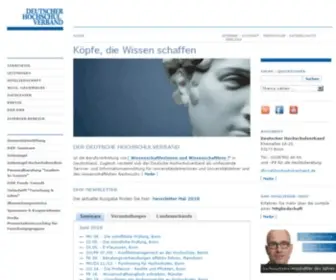 Hochschulverband.de(Deutscher Hochschulverband) Screenshot