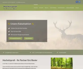 Hochsitzprofi.de(Ihr Partner fürs Revier) Screenshot