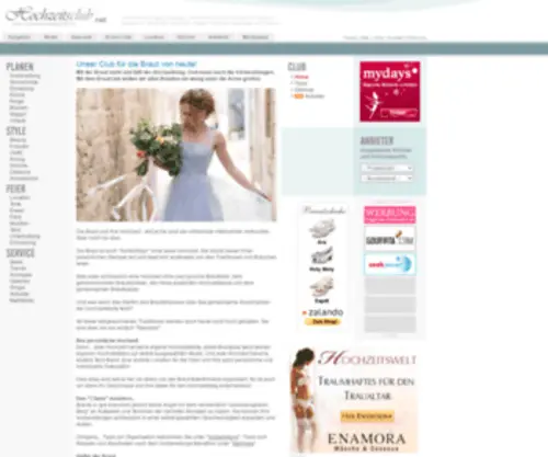HochZeitsclub.net(Club für die Braut zur Hochzeit) Screenshot