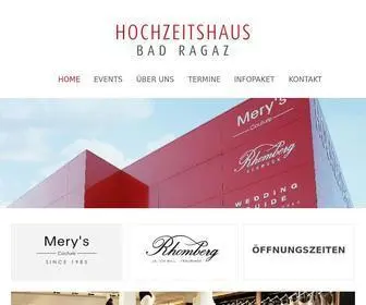 HochZeitshaus.ch(Hochzeitshaus Bad Ragaz) Screenshot