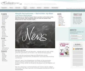 HochZeitsnews.net(Neuigkeiten der Stars (VIP) und Promis (Prominente)) Screenshot