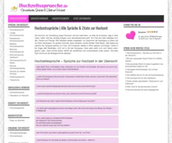 HochZeitssprueche.de(Hochzeitssprüche) Screenshot