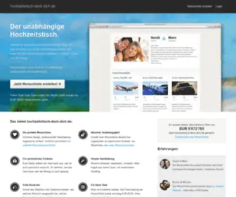 HochZeitstisch-Deck-Dich.de(Der unabhängige Hochzeitstisch) Screenshot